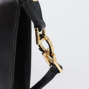 Salvatore Ferragamo Schoudertas Leer Zwart Goud Auth SW1930-14