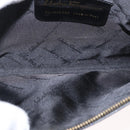 Salvatore Ferragamo Schoudertas Leer Zwart Goud Auth SW1930-17