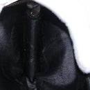 Salvatore Ferragamo Schoudertas Leer Zwart Goud Auth SW1930-19