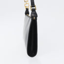 Salvatore Ferragamo Schoudertas Leer Zwart Goud Auth SW1930-4