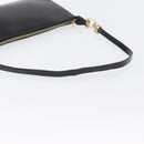 Salvatore Ferragamo Schoudertas Leer Zwart Goud Auth SW1930-7