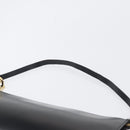 Salvatore Ferragamo Schoudertas Leer Zwart Goud Auth SW1930-8