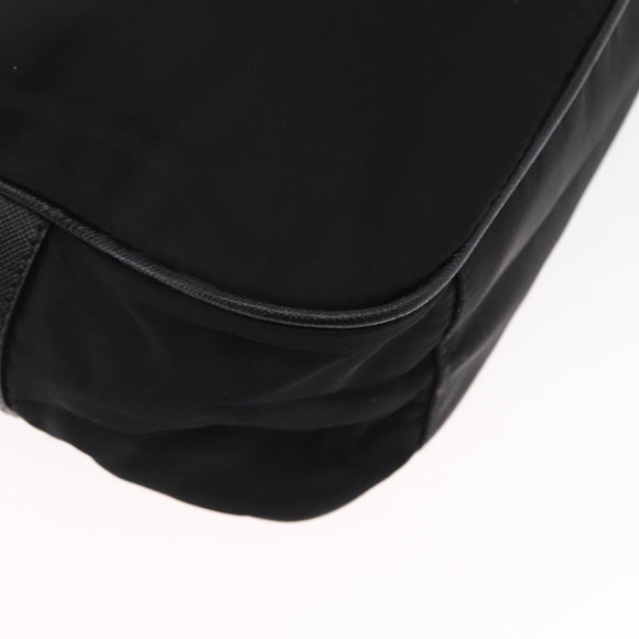 PRADA Shoulder Bag Nylon Black Silver Auth SW1931