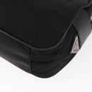 PRADA Shoulder Bag Nylon Black Silver Auth SW1931-9