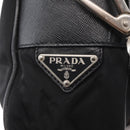 PRADA Shoulder Bag Nylon Black Silver Auth SW1931-17