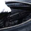 PRADA Shoulder Bag Nylon Black Silver Auth SW1931-19