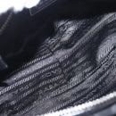 PRADA Shoulder Bag Nylon Black Silver Auth SW1931-11