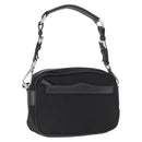 PRADA Shoulder Bag Nylon Black Silver Auth SW1931-1