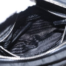 PRADA Shoulder Bag Nylon Black Silver Auth SW1931-23