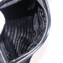 PRADA Shoulder Bag Nylon Black Silver Auth SW1931-24
