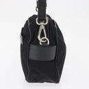 PRADA Shoulder Bag Nylon Black Silver Auth SW1931-3