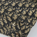 Christian Dior Trotter Canvas Clutch Bag Navy Silver Auth SW1934-12