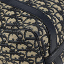 Christian Dior Trotter Canvas Hand Bag Navy Silver Auth SW1935-11
