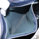Christian Dior Trotter Canvas Hand Bag Navy Silver Auth SW1935-19
