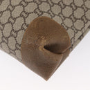 GUCCI GG Plus Supreme Web Sherry Line Tote Bag PVC Beige Gold Auth SW1936-13