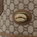 GUCCI GG Plus Supreme Web Sherry Line Tote Bag PVC Beige Gold Auth SW1936-14