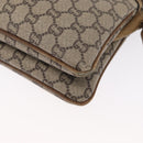 GUCCI GG Plus Supreme Shoulder Bag PVC Beige Gold Auth SW1938-14