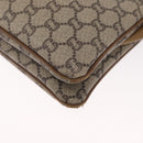 GUCCI GG Plus Supreme Shoulder Bag PVC Beige Gold Auth SW1938-16