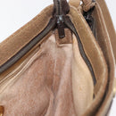 GUCCI GG Plus Supreme Shoulder Bag PVC Beige Gold Auth SW1938-19