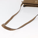 GUCCI GG Plus Supreme Shoulder Bag PVC Beige Gold Auth SW1938-7