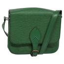 LOUIS VUITTON Epi Cartouchiere MM Shoulder Bag Green M52244 LV Auth sw194-1
