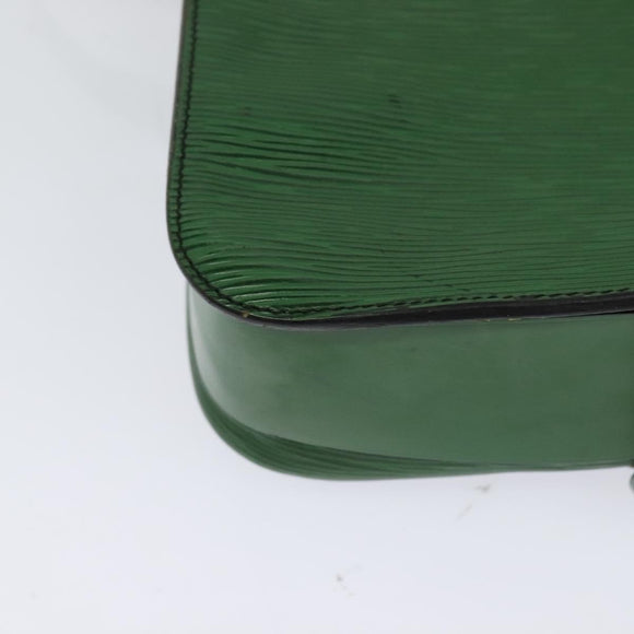LOUIS VUITTON Epi Cartouchiere MM Shoulder Bag Green M52244 LV Auth sw194