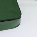 LOUIS VUITTON Epi Cartouchiere MM Shoulder Bag Green M52244 LV Auth sw194-17