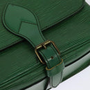 LOUIS VUITTON Epi Cartouchiere MM Shoulder Bag Green M52244 LV Auth sw194-9