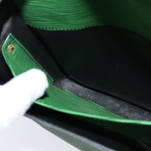 LOUIS VUITTON Epi Cartouchiere MM Shoulder Bag Green M52244 LV Auth sw194