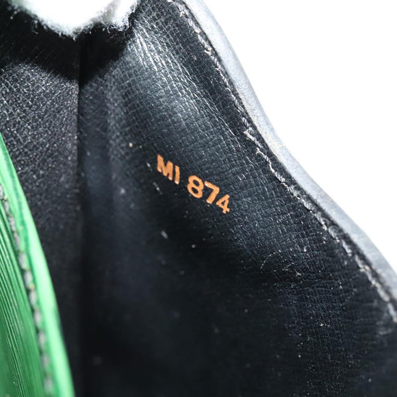 LOUIS VUITTON Epi Cartouchiere MM Shoulder Bag Green M52244 LV Auth sw194