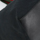GUCCI GG Canvas Web Sherry Line Tragetasche Schwarz Rot 131230 Auth SW1940-14