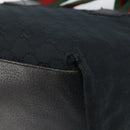 GUCCI GG Canvas Web Sherry Line Tragetasche Schwarz Rot 131230 Auth SW1940-15