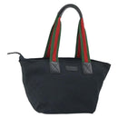 GUCCI GG Canvas Web Sherry Line Tragetasche Schwarz Rot 131230 Auth SW1940-1
