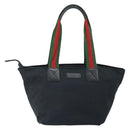 GUCCI GG Canvas Web Sherry Line Tragetasche Schwarz Rot 131230 Auth SW1940-13