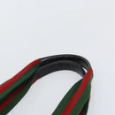GUCCI GG Canvas Web Sherry Line Tragetasche Schwarz Rot 131230 Auth SW1940-8