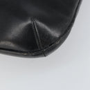 CELINE Shoulder Bag Leather Black Gold Auth SW1942-9