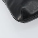 CELINE Shoulder Bag Leather Black Gold Auth SW1942-14