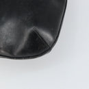 CELINE Shoulder Bag Leather Black Gold Auth SW1942-16