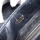 CELINE Shoulder Bag Leather Black Gold Auth SW1942-18