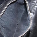 CELINE Shoulder Bag Leather Black Gold Auth SW1942-12