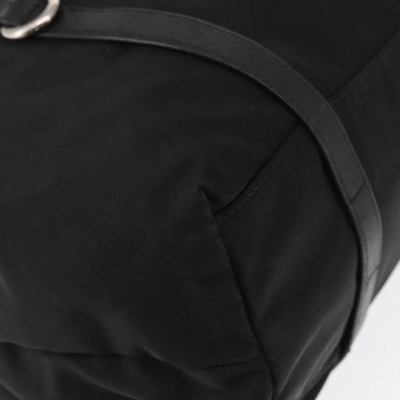 PRADA Shoulder Bag Nylon Black Silver Auth SW1943