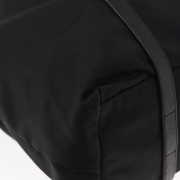 PRADA Shoulder Bag Nylon Black Silver Auth SW1943