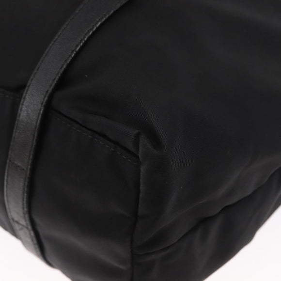 PRADA Shoulder Bag Nylon Black Silver Auth SW1943