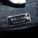 PRADA Shoulder Bag Nylon Black Silver Auth SW1943-15