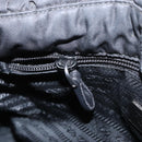 PRADA Shoulder Bag Nylon Black Silver Auth SW1943-19