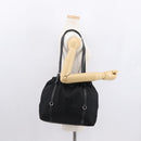 PRADA Shoulder Bag Nylon Black Silver Auth SW1943-22