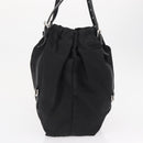 PRADA Shoulder Bag Nylon Black Silver Auth SW1943-4