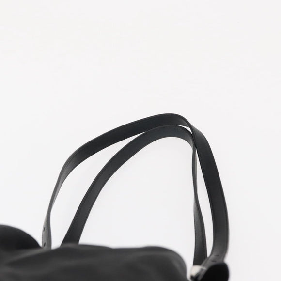 PRADA Shoulder Bag Nylon Black Silver Auth SW1943