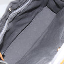 HERMES Fourre Tout PM Hand Bag cotton Gray Orange Auth SW1944-15