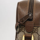 GUCCI GG Supreme Web Sherry Line Bag PVC Beige Gold 98 02 004 Auth SW1946-17